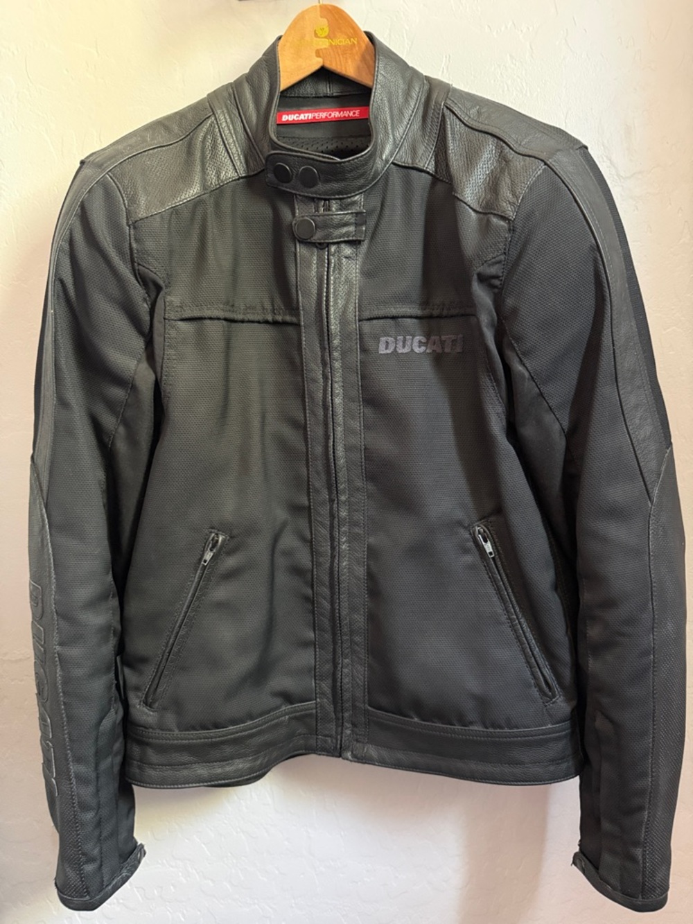Vintage Black on Black Schoeller Ducati Spring Jacket. Beautifully understated.